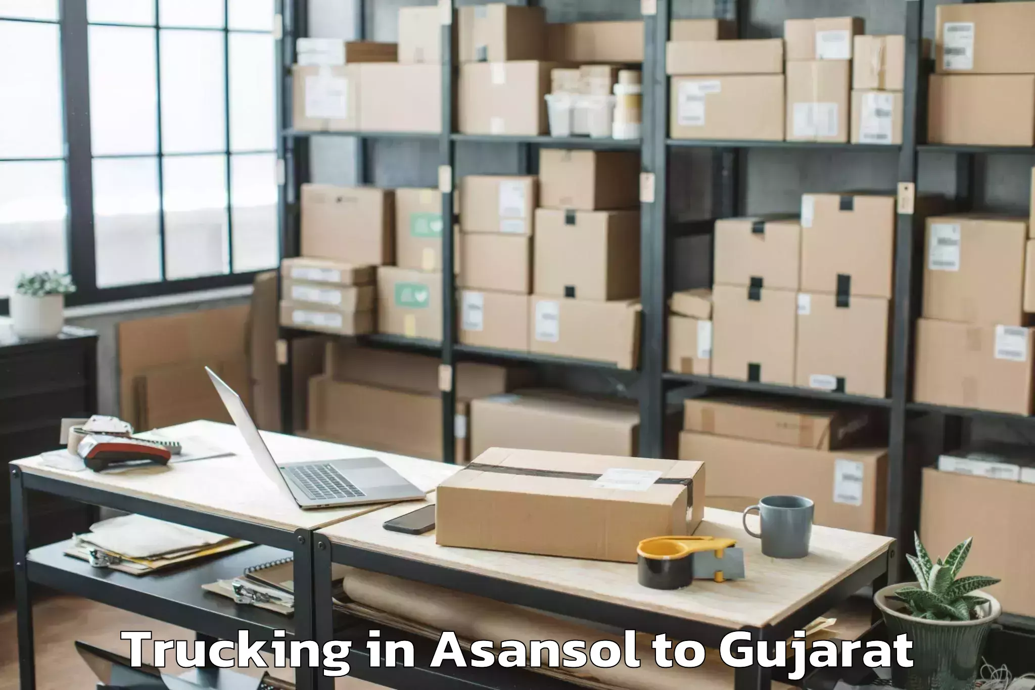 Book Asansol to Kavant Trucking